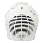 Vie Air 1500-Watt Fan Heater, 4-1/4inH x 9inW x 9-3/4inD, White