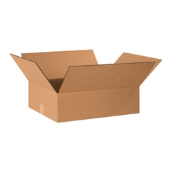 Partners Brand Flat Corrugated Boxes, 20in x 16in x 6in, Pack Of 25