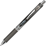 Pentel EnerGel RTX Liquid Gel Pen, Bold Point, 1.0 mm, Gray Barrel, Black Ink