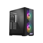 Lian Li Lancool 215 - MDT - extended ATX - windowed side panel (tempered glass) - no power supply - black - USB/Audio