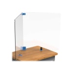 Copernicus L-shaped - Sneeze guard - desk-mountable - 24.02 in x 24.02 in - clear (pack of 2)