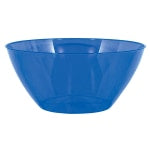 Amscan 5-Quart Plastic Bowls, 11in x 6in, Bright Royal Blue, Set Of 5 Bowls