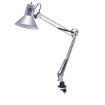 Bostitch Swing Arm LED Desk Lamp With Clamp, 36inH, Black/Silver