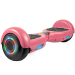 AOB Hoverboard With Bluetooth Speakers, 7inH x 27inW x 7-5/16inD, Pink