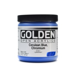 Golden OPEN Acrylic Paint, 8 Oz Jar, Carbon Black