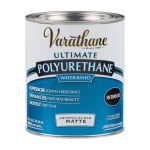 Varathane Ultimate Water-Based Polyurethane, 32 Oz, Crystal Clear Matte, Pack Of 2 Cans