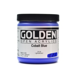 Golden OPEN Acrylic Paint, 8 Oz Jar, Chromium Oxide Green