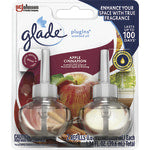 Glade PlugIns Apple Cinnamon Oil Refills, 1.3 Oz, Apple Cinnamon Scent, Carton Of 12