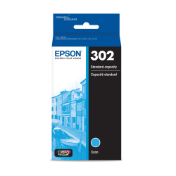 Epson 302 Claria Premium Cyan Ink Cartridge, T302220-S