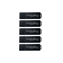 Centon DataStick Pro USB Flash Drives, USB 3.0, 64GB, Black, Pack Of 5, S1-U3P6-64G-5B