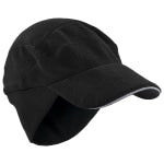 Ergodyne N-Ferno 6807 Winter Baseball Cap With Ear Flaps, Black