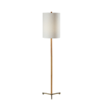 Adesso Maddox Floor Lamp, 62-1/2inH, White/Natural