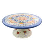 Gibson Laurie Gates California Designs Tierra Cake Stand, 12in, Multicolor