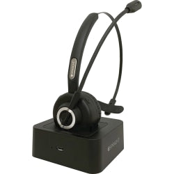 Spracht Mobile Office Headset - Wireless - Bluetooth - 33 ft - Over-the-head - Noise Cancelling Microphone - Noise Canceling - Black