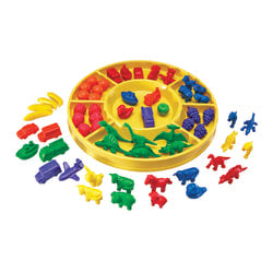 Learning Advantage 2-Color Magnetic Foam Counters, Red/Yellow, Grades K-8, Set Of 200 Counters