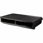 Storex Quick Stack 6-sorter Organizer - 500 x Sheet - 6 Compartment(s) - Compartment Size 8.75in x 11.50in x 2in - 8.7in Height x 13.6in Width20.5in Length - Black - Plastic - 1 Each