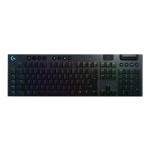 Logitech G915 Lightspeed Wireless RGB Mechanical Gaming Keyboard - Wireless - Bluetooth/Wi-Fi - USB Interface Volume Control, Play/Pause, Skip, Mute, G-Key Hot Key(s) - Black