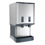 Hoffman Scotsman Meridian Air-Cooled Ice Machine And Water Dispenser, With 40 Lb. Bin, Nugget, 73inH x 21-1/4inW x 24-3/8inD, Silver