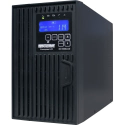 Minuteman 1000 VA On-line Tower UPS with 6 0utlets - Tower - 2 Minute Stand-by - 120 V AC Input - 110 V AC, 120 V AC, 127 V AC Output - Serial Port - 6 x NEMA 5-15R