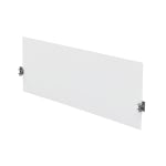 MARVEL Clamp-On Sneeze Guard, 25-1/2in x 60in, Silver/Clear