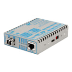 Omnitron FlexPoint 10/100 - Fiber media converter - 100Mb LAN - 10Base-T, 100Base-FX, 100Base-TX - RJ-45 / LC single-mode - up to 18.6 miles - 1310 nm