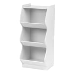 IRIS 38inH 3-Tier Storage Organizer-Shelf With Footboard, White