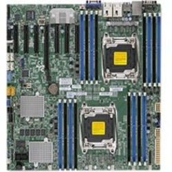 Supermicro X10DRH-C Server Motherboard - Intel C612 Chipset - Socket LGA 2011-v3 - Extended ATX - 1 TB DDR4 SDRAM Maximum RAM - 16 x Memory Slots - Gigabit Ethernet - 10 x SATA Interfaces