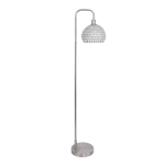 LumiSource Canbel Contemporary Floor Lamp, 61-3/4inH, Brushed Nickel