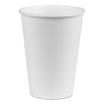 Dixie PerfecTouch Hot/Cold Cups, 12 Oz, White, 50 Cups Per Bag, Carton Of 20 Bags