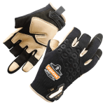 Ergodyne ProFlex 720LTR Heavy-Duty Leather-Reinforced Framing Gloves, Small, Black