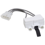 Exact Replacement Parts Dryer Door Switch Replacement For Whirlpool 3406107, White, ER3406107