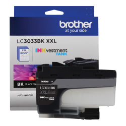 Brother LC3033 Super-High-Yield Black Ink Cartridge, LC3033BKS