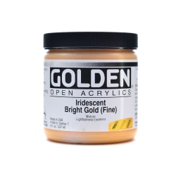 Golden OPEN Acrylic Paint, 8 Oz Jar, Iridescent Copper (Fine)