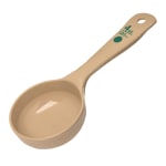 Measure Miser Solid Short-Handle Measuring Spoons, 4 Oz, Beige, Pack Of 12