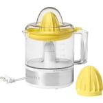 Starfrit 30W Electric Citrus Juicer, 27.05 Fl Oz, White/Yellow