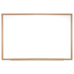 Ghent M1W Magnetic Dry-Erase Whiteboard, Porcelain, 48 1/2in x 120 1/2in, Oak Wood Frame, Natural Finish