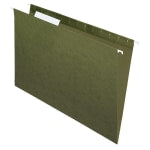 Office Depot Brand Hanging Folders, 1/3 Cut, Legal Size, 100% Recycled, Green, Pack Of 25