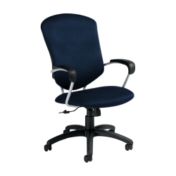 Global Malaga Multi-Tilter Chair, High-Back, 41inH x 26inW x 25inD, Slate/Black