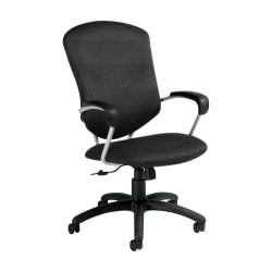 Global Supra Tilter Chair, High-Back, 42inH x 26inW x 27inD, Earth/Black