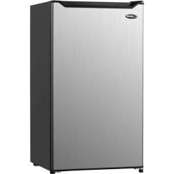 Danby Diplomat 4.4 cu. ft. Compact Refrigerator - 4.40 ftÃƒâ€šÃ‚Â³ - Reversible - 4.40 ftÃƒâ€šÃ‚Â³ Net Refrigerator Capacity - 120 V AC - Stainless Steel, Black