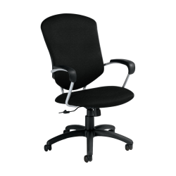 Global Supra Tilter Chair, High-Back, 42inH x 26inW x 27inD, Granite Rock/Black