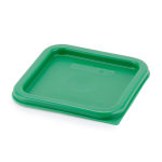 Cambro Square Polyethylene Food Storage Lids, 2 Qt/4 Qt, Green, Pack Of 6 Lids