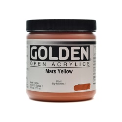 Golden OPEN Acrylic Paint, 8 Oz Jar, Manganese Blue Hue