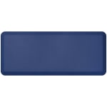 GelPro NewLife Designer Comfort Leather Grain Anti-Fatigue Floor Mat, 20in x 48in, Navy