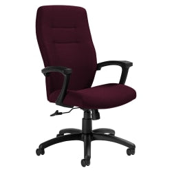 Global Supra Tilter Chair, High-Back, 42inH x 26inW x 27inD, Black Coal/Black