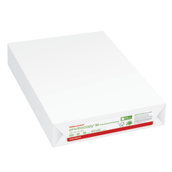 Office Depot EnviroCopy 3-Hole Punched Copy Paper, White, Letter (8.5in x 11in), 500 Sheets Per Ream, 20 Lb, 92 Brightness, 30% Recycled, FSC Certified, 651031OD-RM