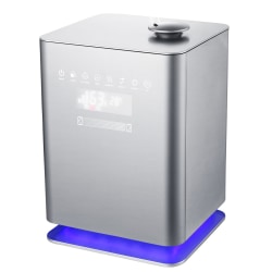 Crane Top-Fill Premium Ultrasonic Cool Mist Humidifier, 13inH x 9-1/4inW x 8inD, Metallic