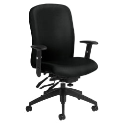 Global Truform Multi-Tilter Chair, High-Back, Granite Rock/Black