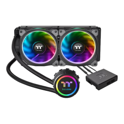 Thermaltake Floe Riing RGB 240 TT Premium Edition - Liquid cooling system CPU water block - (for: LGA1156, AM2, AM2+, LGA1366, AM3, LGA1155, AM3+, LGA2011, FM1, FM2, LGA1150, LGA2011-3, LGA1151, AM4, LGA2066) - copper - 120 mm