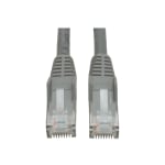 Eaton Tripp Lite Series Cat6 Gigabit Snagless Molded (UTP) Ethernet Cable (RJ45 M/M), PoE, Gray, 2 ft. (0.61 m) - Patch cable - RJ-45 (M) to RJ-45 (M) - 2 ft - UTP - CAT 6 - molded, snagless, stranded - gray